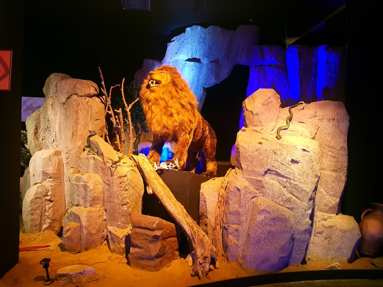 Illuminated themed rockwork
