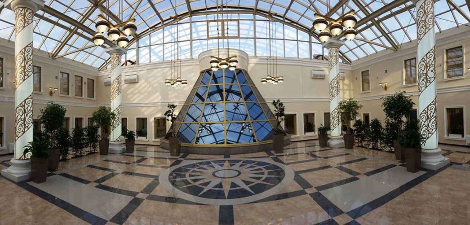 Presidential Palace of Ingushetia – grand interior atrium
