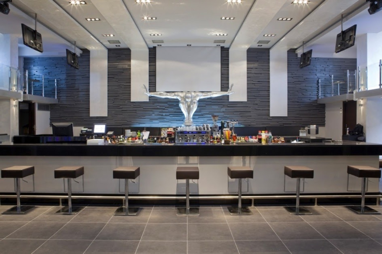 Contemporary bar interior